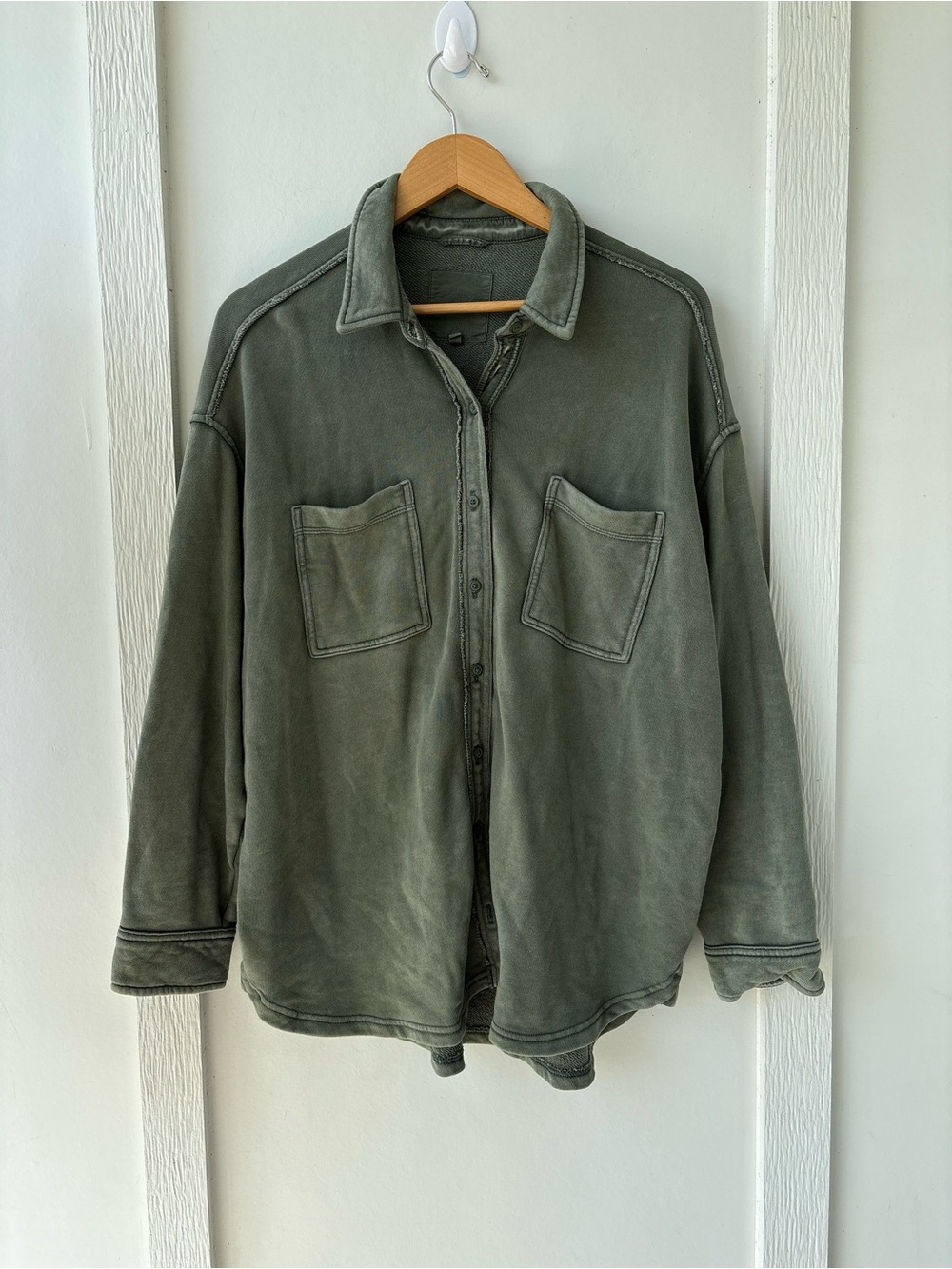 Aerie LumberJane Fleece Shirt Medium - Picture 5 of 9